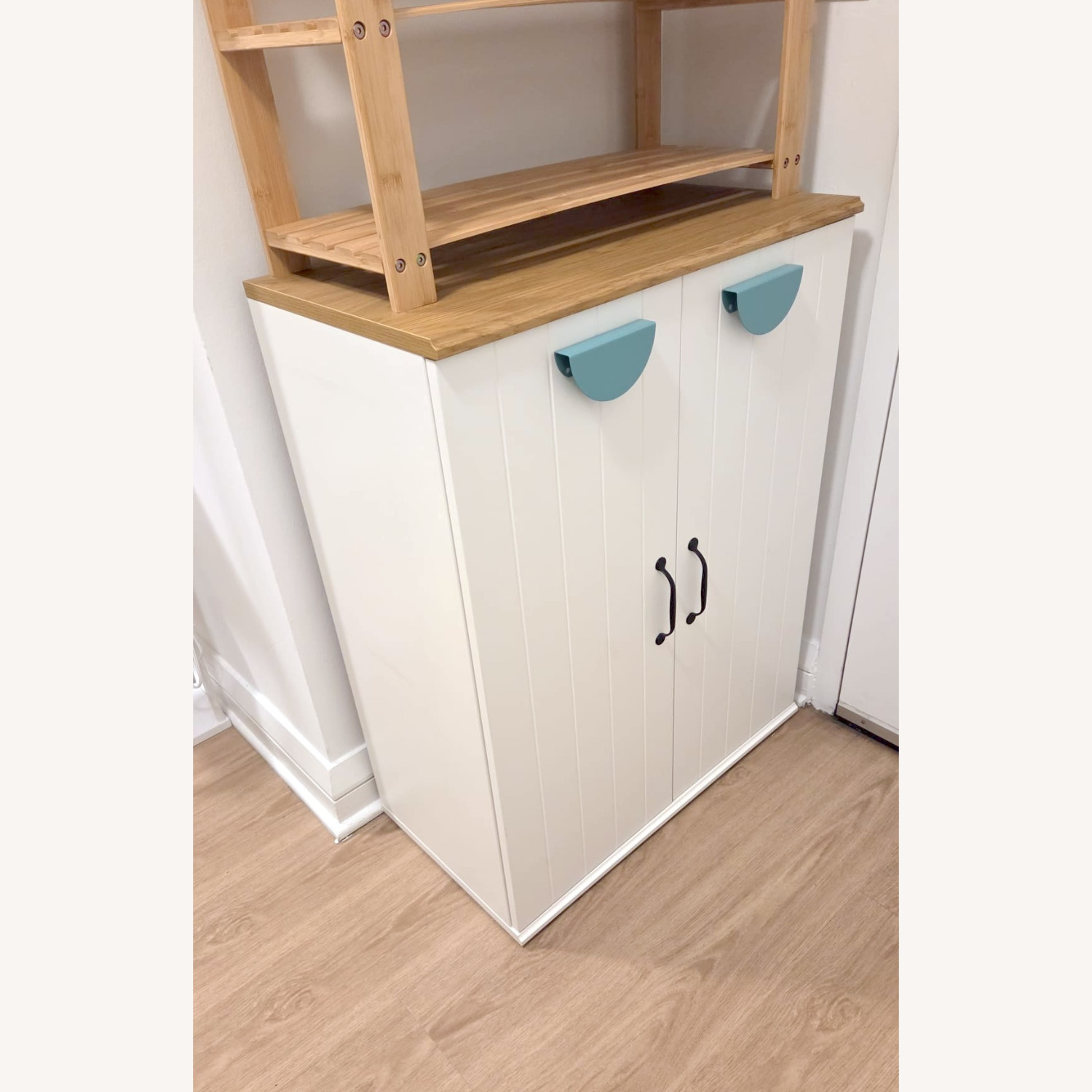 IKEA Skruvby White Wood Wall Shelf - image-7