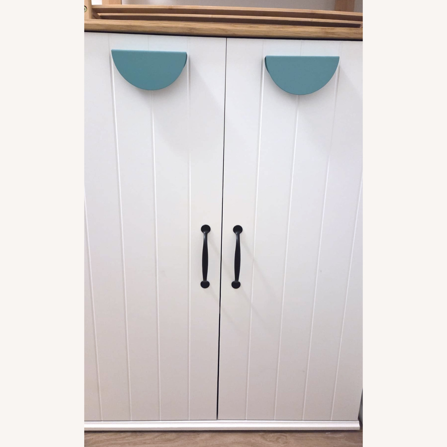 IKEA Skruvby White Wood Wall Shelf - image-6