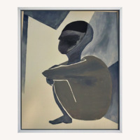 Abstract Male in the Crouched Position