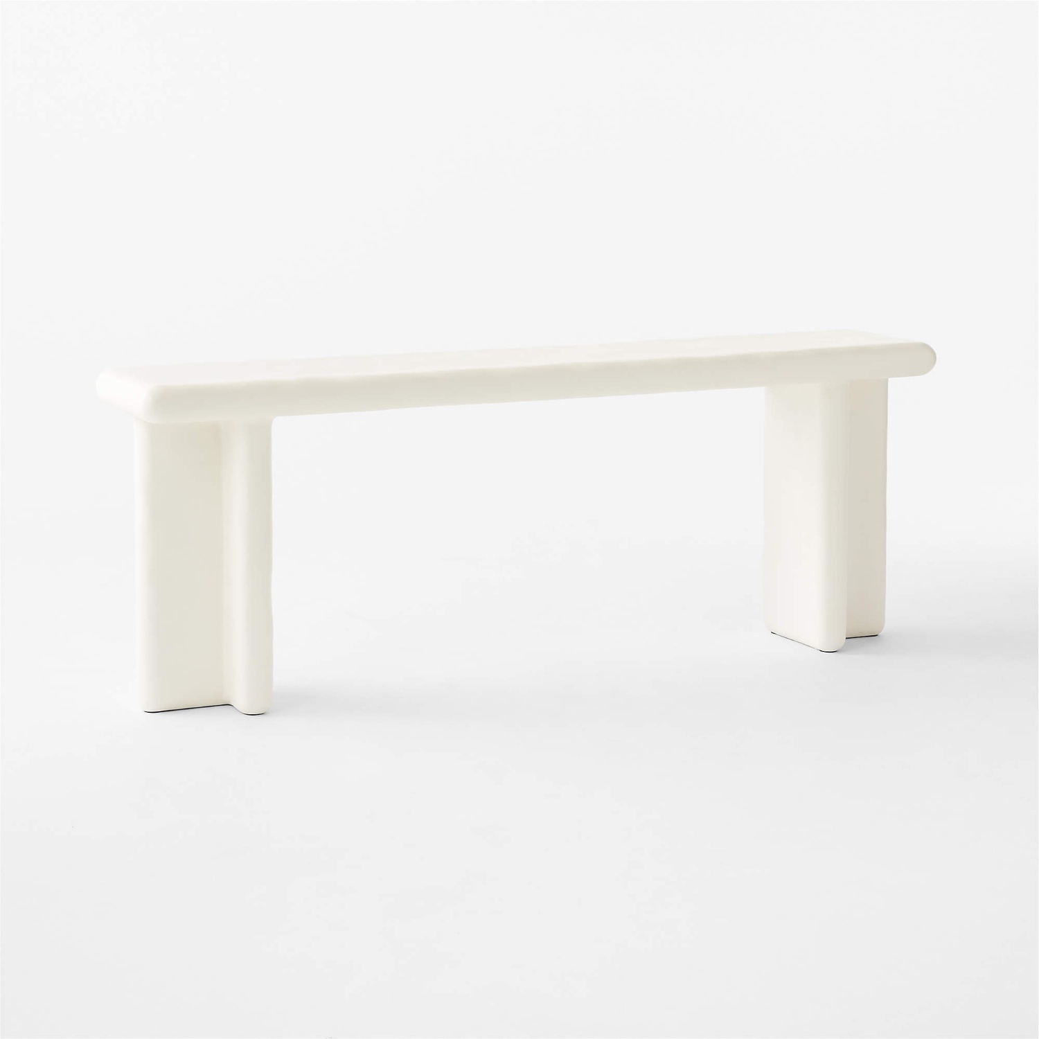 CB2 Bodene White Resin Side Table - image-6