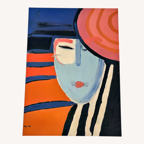 Used Abstract Face with Hat for sale on AptDeco