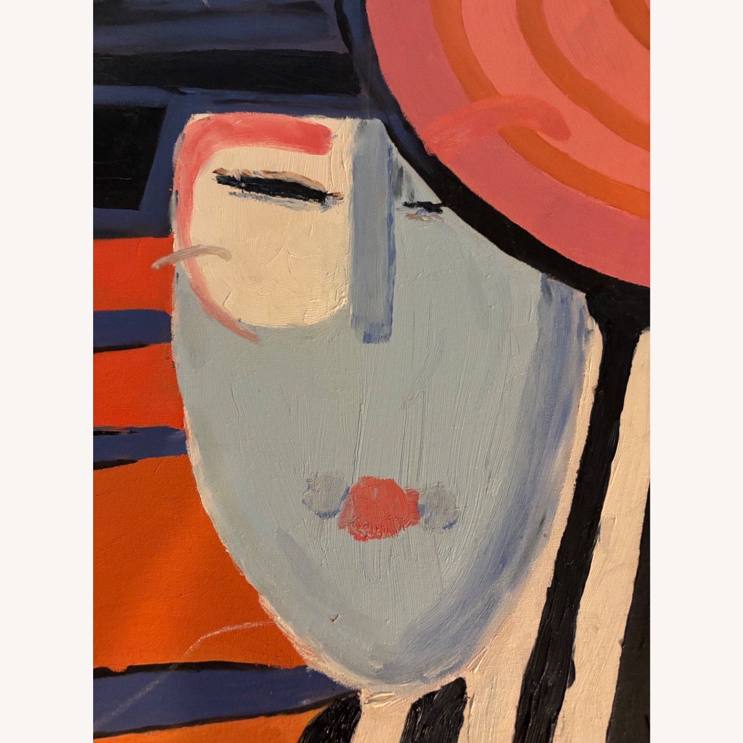 Abstract Face with Hat - image-2