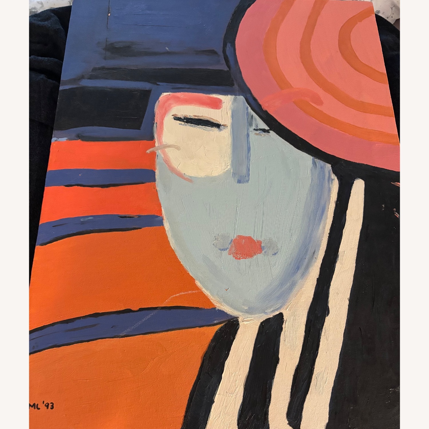 Abstract Face with Hat - image-1