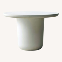 CB2 Lola White Concrete Dining Table