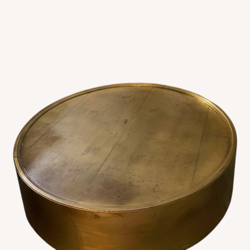 Used Gold Wood Coffee Table for sale on AptDeco