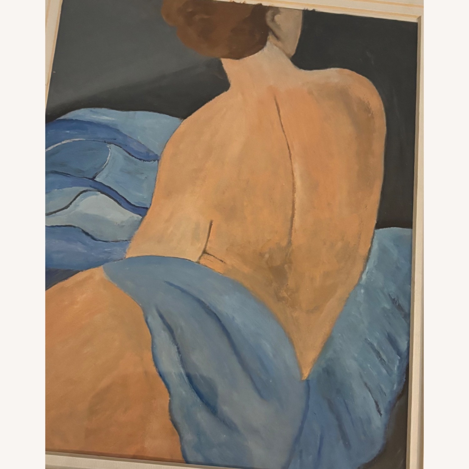Female With Draped Blue Cloth - image-1