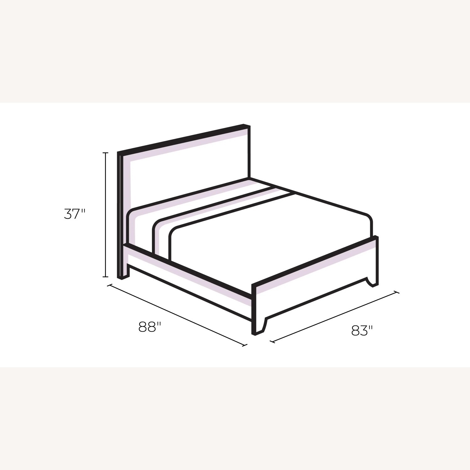 Skyline Furniture Navy Malin Upholstered Platform Bed - image-5