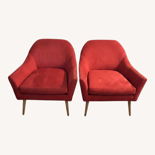 Used Walter E. Smithe Red Armchair for sale on AptDeco
