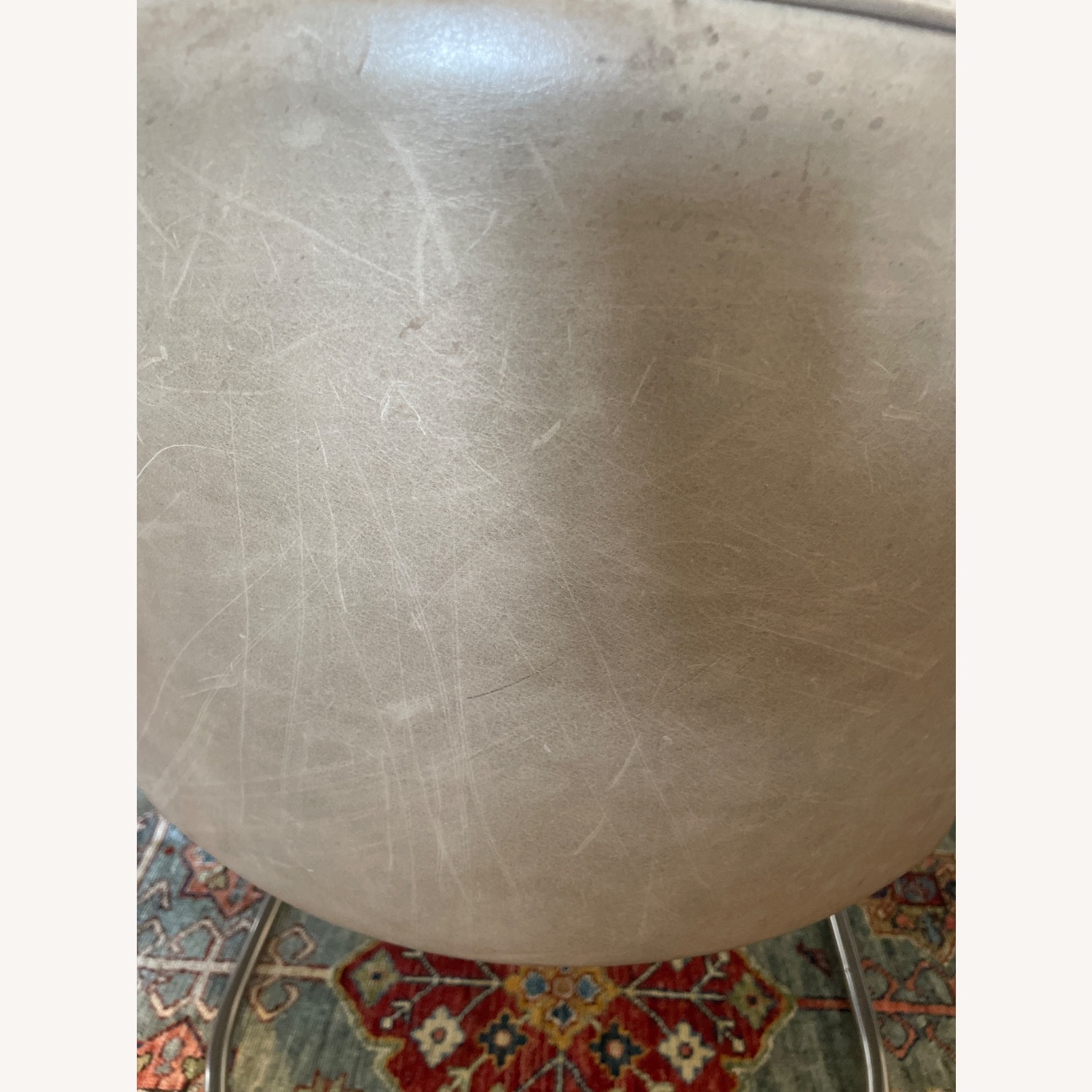 CB2 Cleo Dark Brown Leather Dining Chairs - image-3