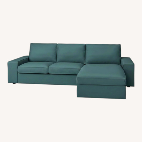 Used IKEA KIVIK Blue 3+ Piece Sectional for sale on AptDeco