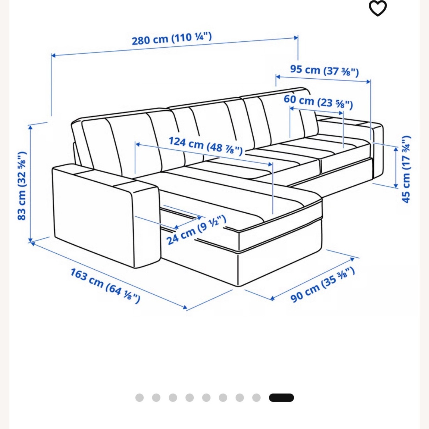 IKEA KIVIK Blue 3+ Piece Sectional - image-2