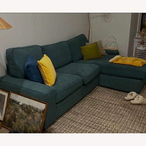 Used IKEA KIVIK Blue 3+ Piece Sectional for sale on AptDeco