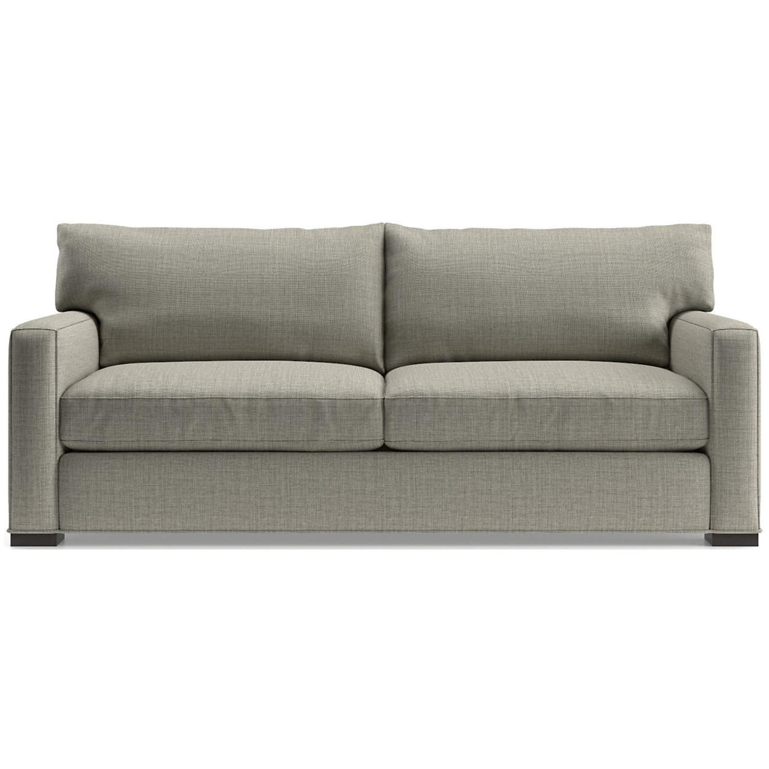 Crate & Barrel Light Gray Axis II Fabric 2 Seater Sofa - image-5