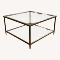 Gold Glass Coffee Table