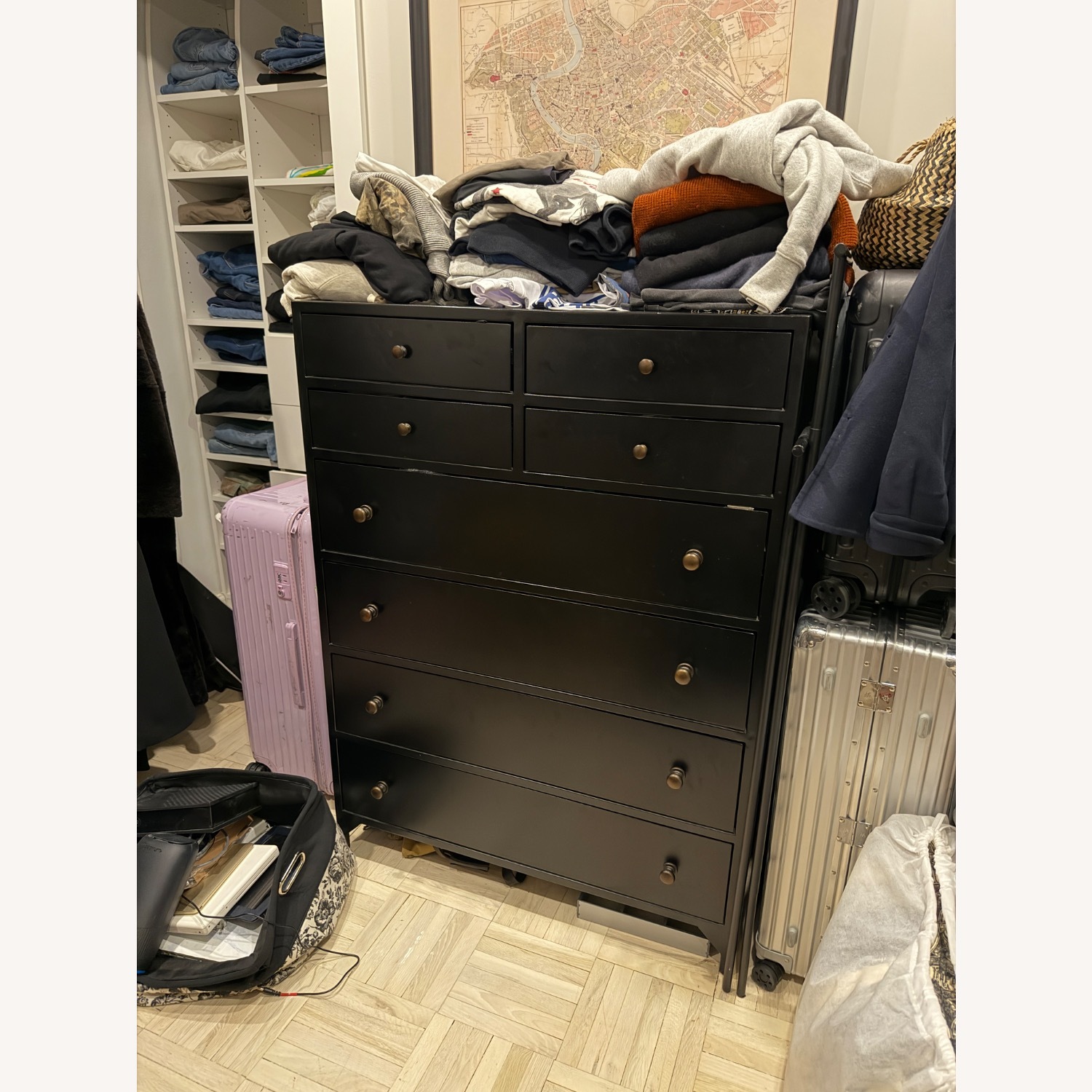 Black Metal Dresser - image-1