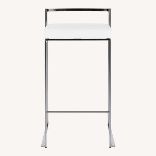 Used LumiSource Fuji White Stools for sale on AptDeco