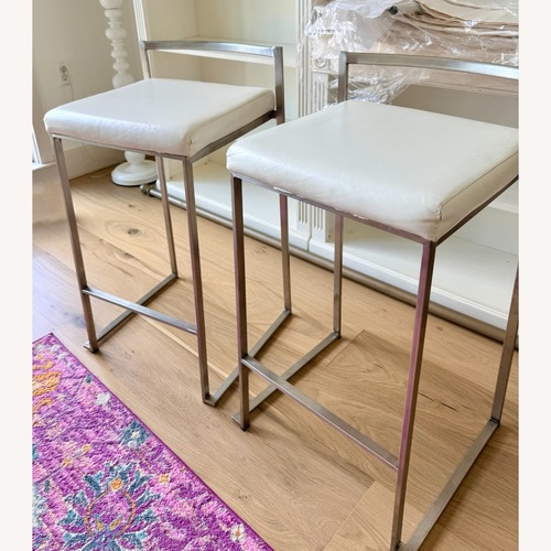 Used LumiSource Fuji White Stools for sale on AptDeco