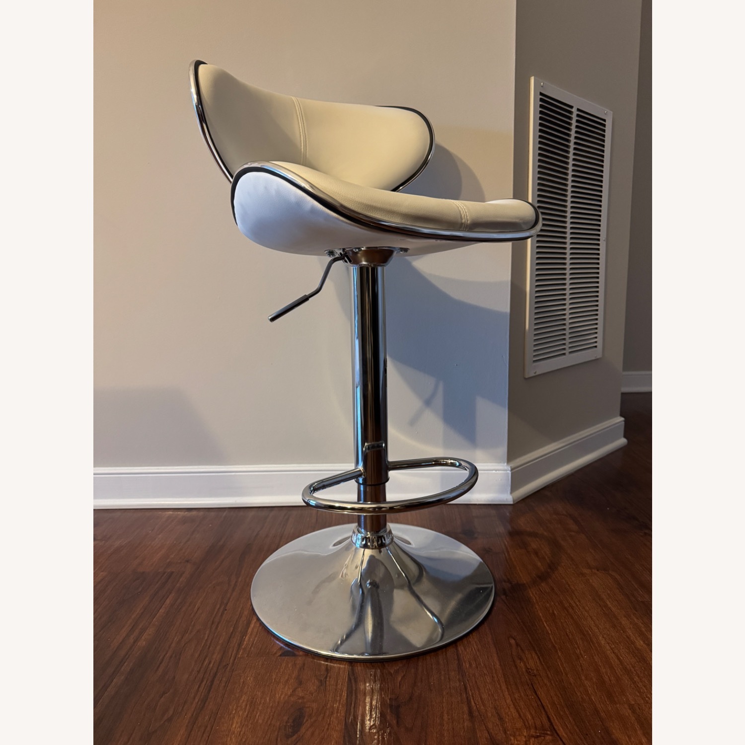 Wayfair Wade Logan White Faux Leather Stools - image-2