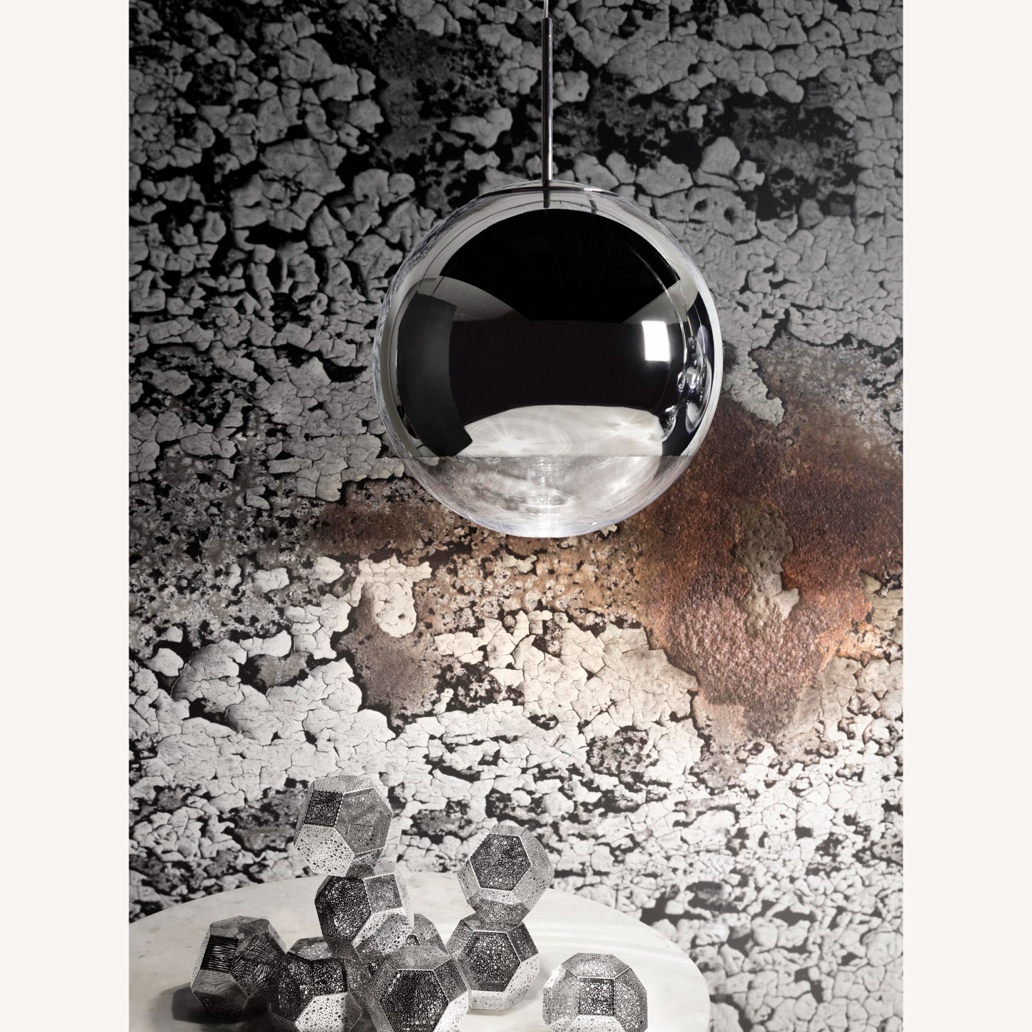 Tom Dixon Mirror Ball 20in Pendant Silver - image-7