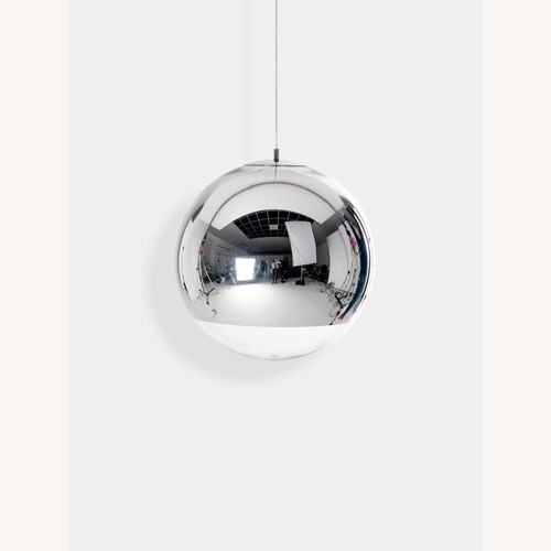 Used Tom Dixon Mirror Ball 20in Pendant Silver for sale on AptDeco