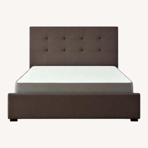 Used Homelegance Furniture Dark Gray Fabric Queen Bed for sale on AptDeco