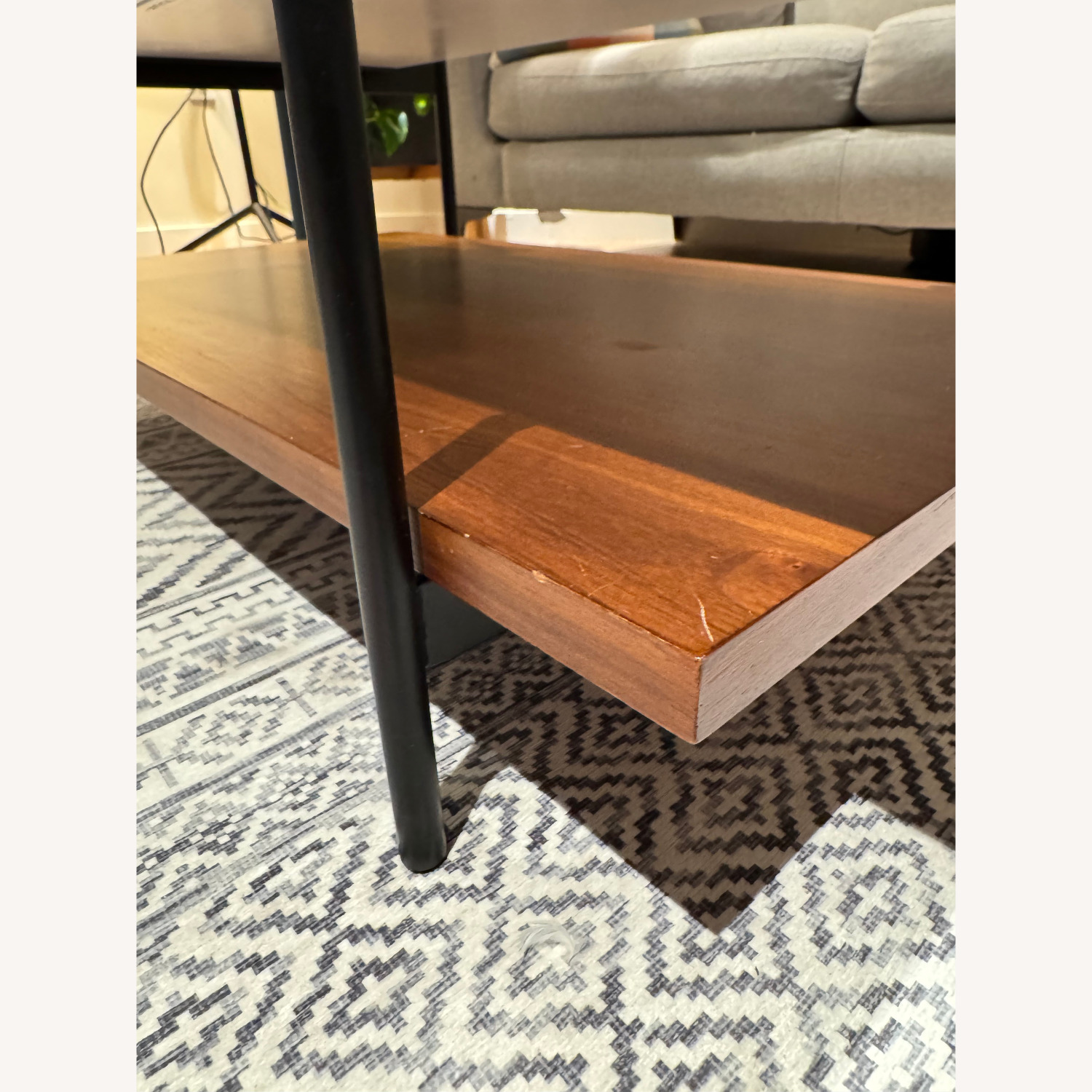 Article Agotu Marble/Walnut Coffee Table - image-2