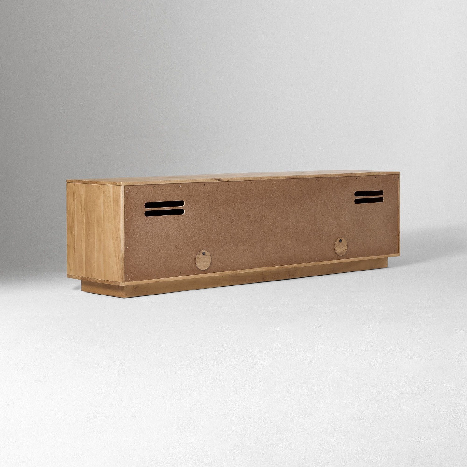 West Elm Callahan Solid Wood Rattan Media Console (80") - image-3