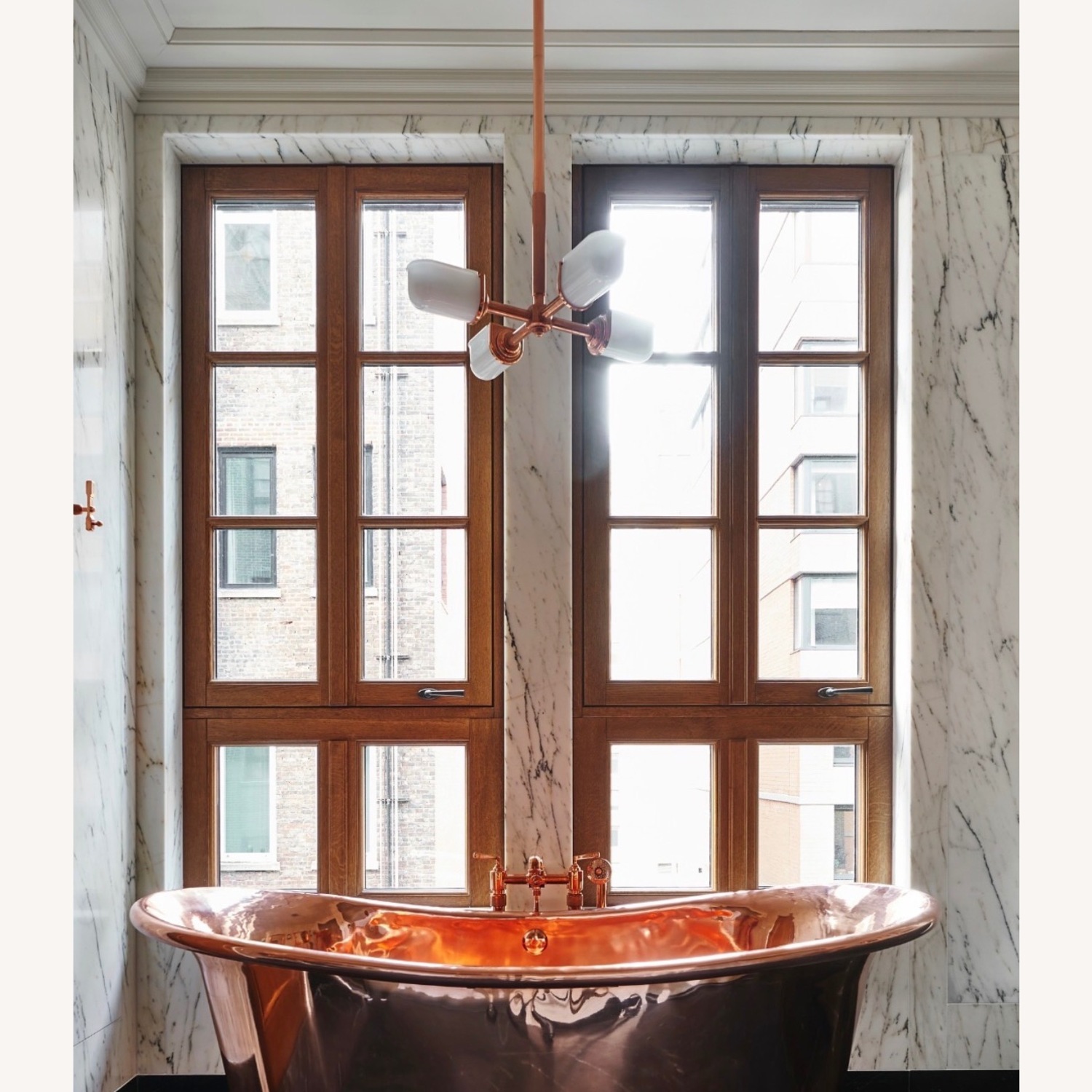 Waterworks RW Atlas Pendant in Unlacquered Brass - image-6