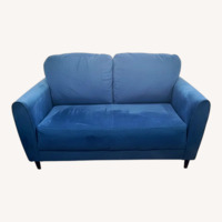 Ashley Furniture Blue Velvet Loveseat