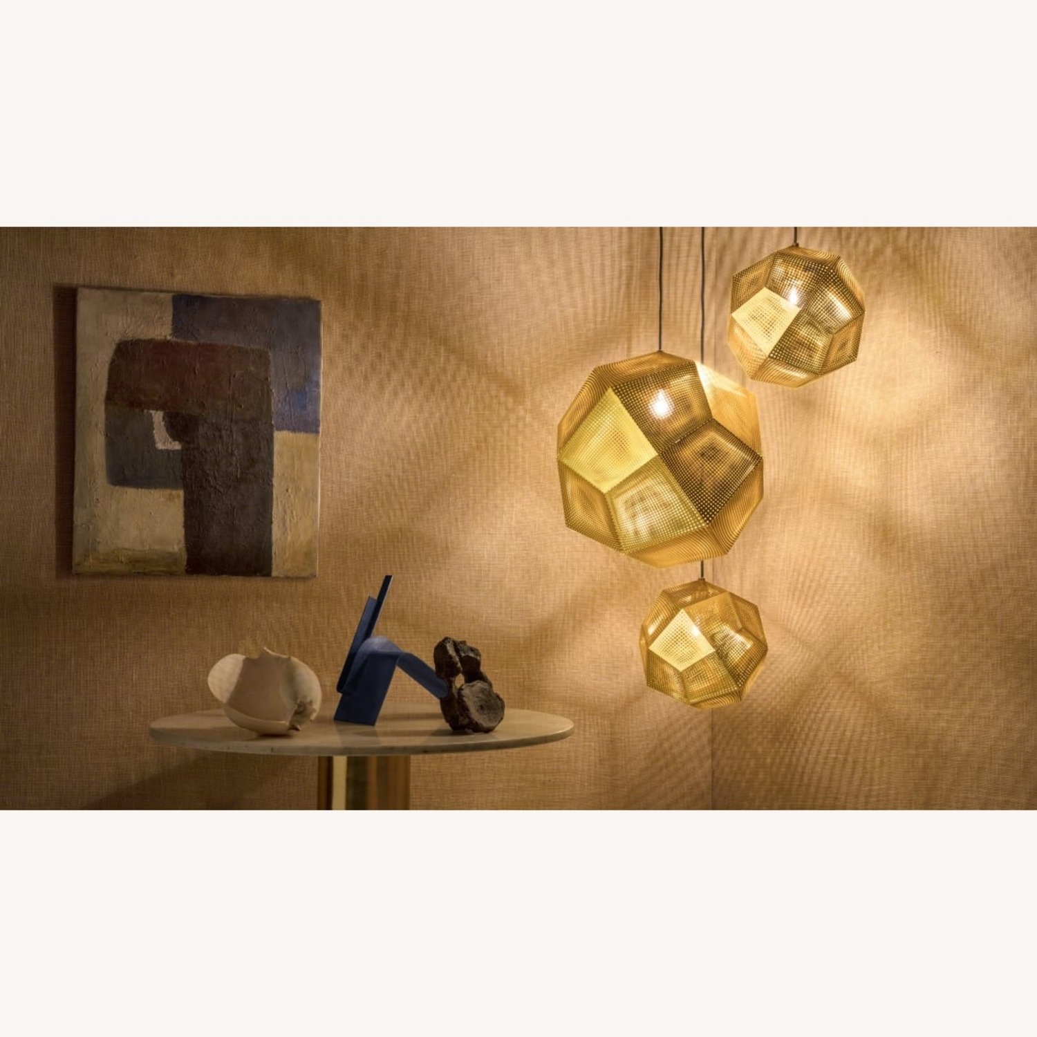 Tom Dixon Etch Brass Ceiling Lamp - image-8