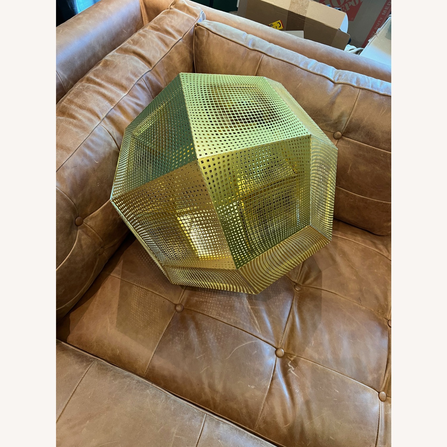 Tom Dixon Etch Brass Ceiling Lamp - image-1