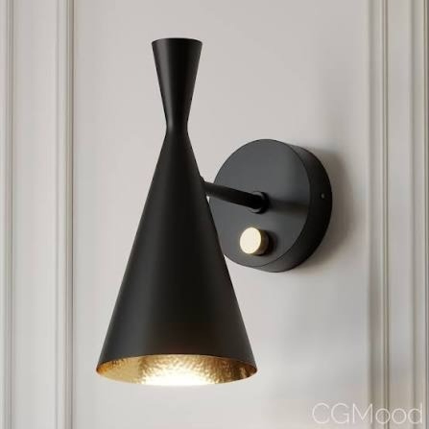 Tom Dixon Beat Matte Black Brass Wall Lamp - image-4
