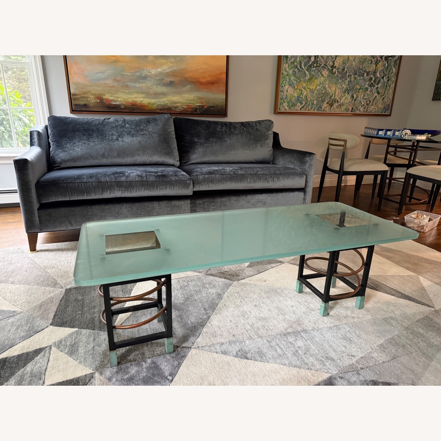 PACE Collection Post Modern Frosted Glass Coffee  - image-3