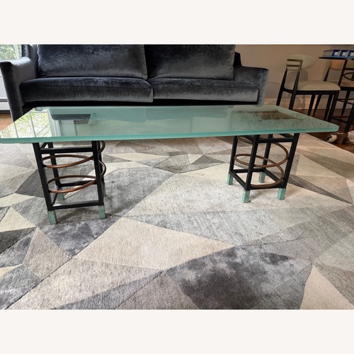 Used PACE Collection Post Modern Frosted Glass Coffee  for sale on AptDeco