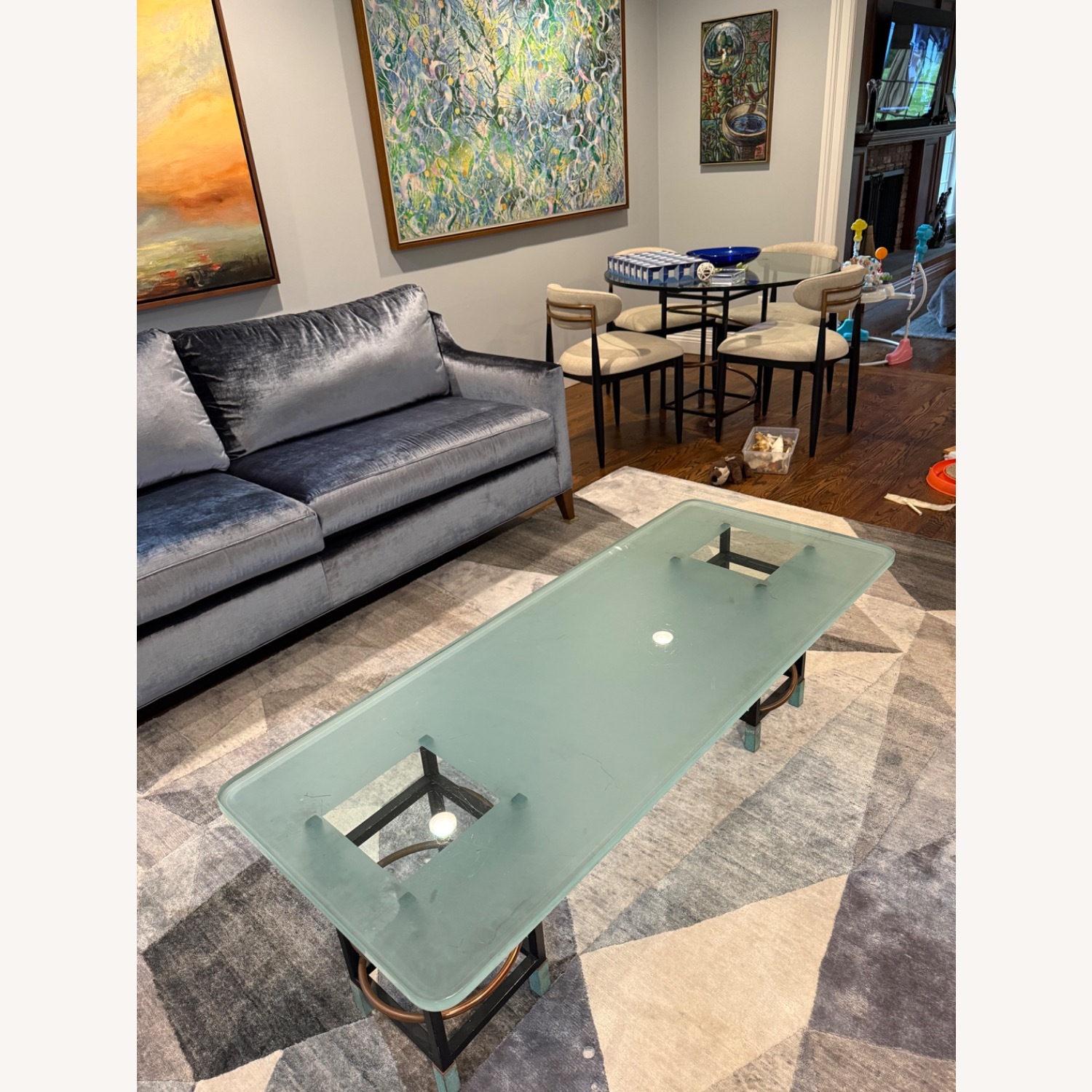 PACE Collection Post Modern Frosted Glass Coffee  - image-2