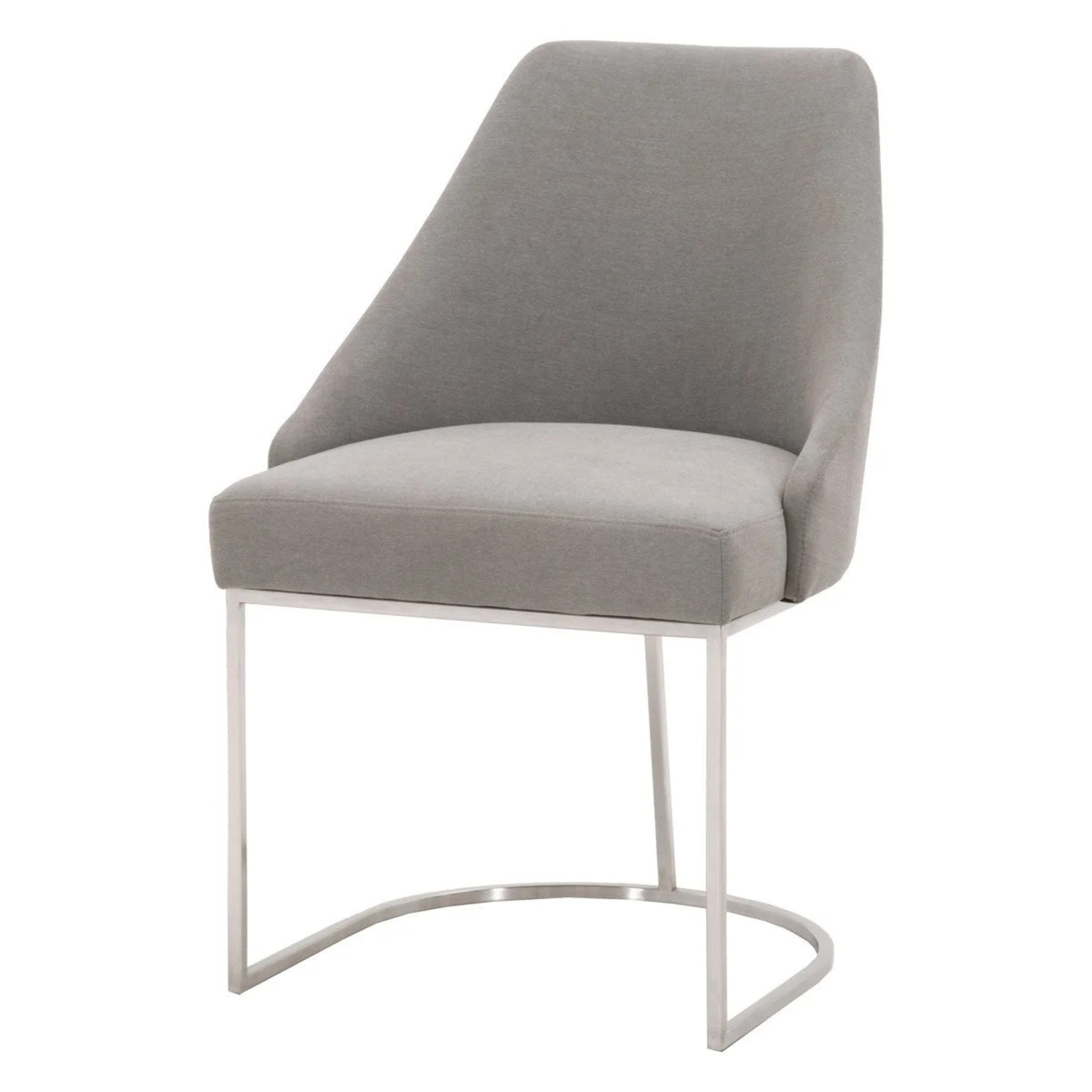 6 Parissa High End Gray Performance Fabric Dining Chairs - image-4