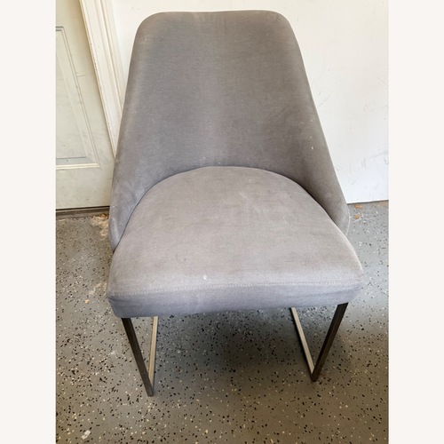 Used 6 Parissa High End Gray Performance Fabric Dining Chairs for sale on AptDeco