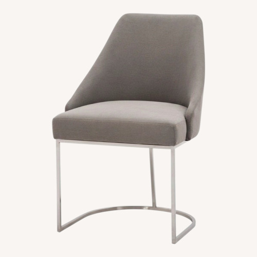Used 6 Parissa High End Gray Performance Fabric Dining Chairs for sale on AptDeco