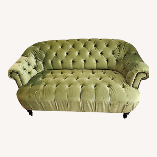 Used MacKenzie-Childs Green Velvet 2 Seater Sofa for sale on AptDeco