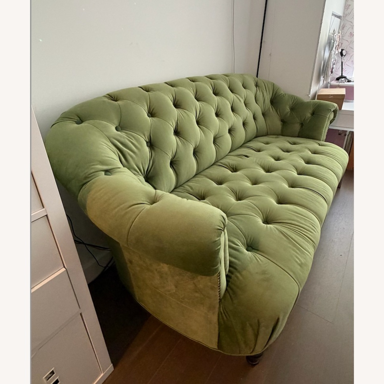 MacKenzie-Childs Green Velvet 2 Seater Sofa - image-3