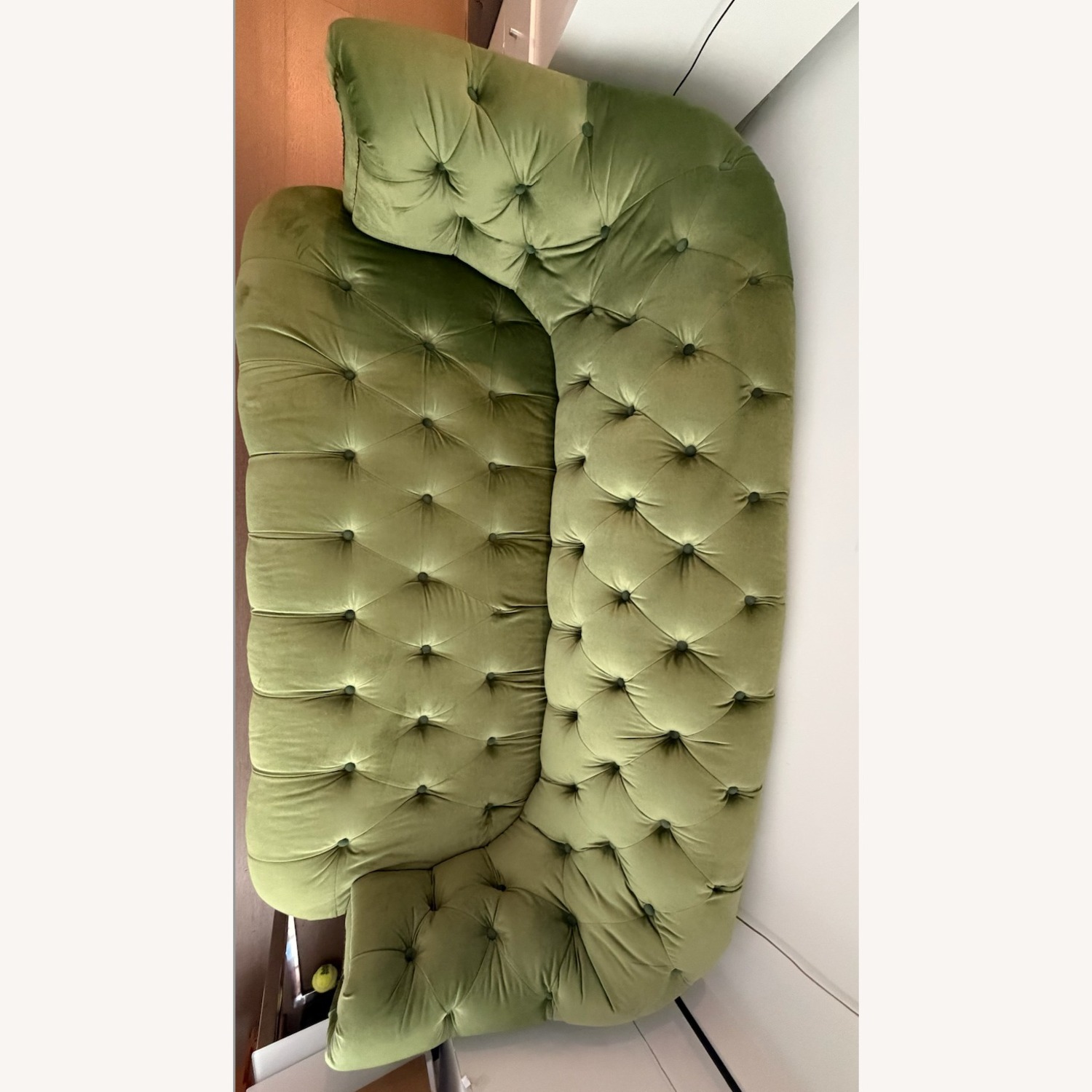 MacKenzie-Childs Green Velvet 2 Seater Sofa - image-2
