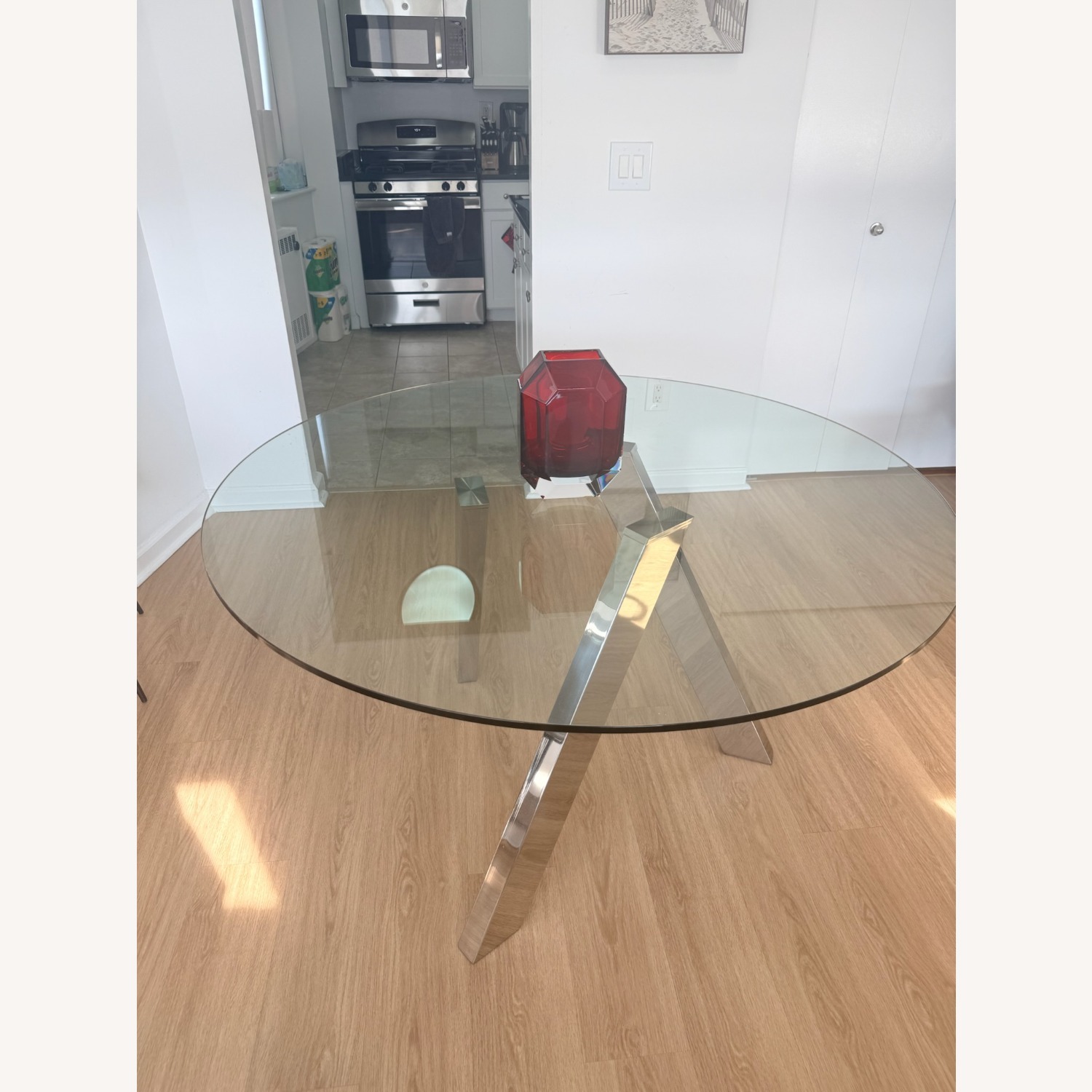 Modani Transparent Glass Dining Table - image-3