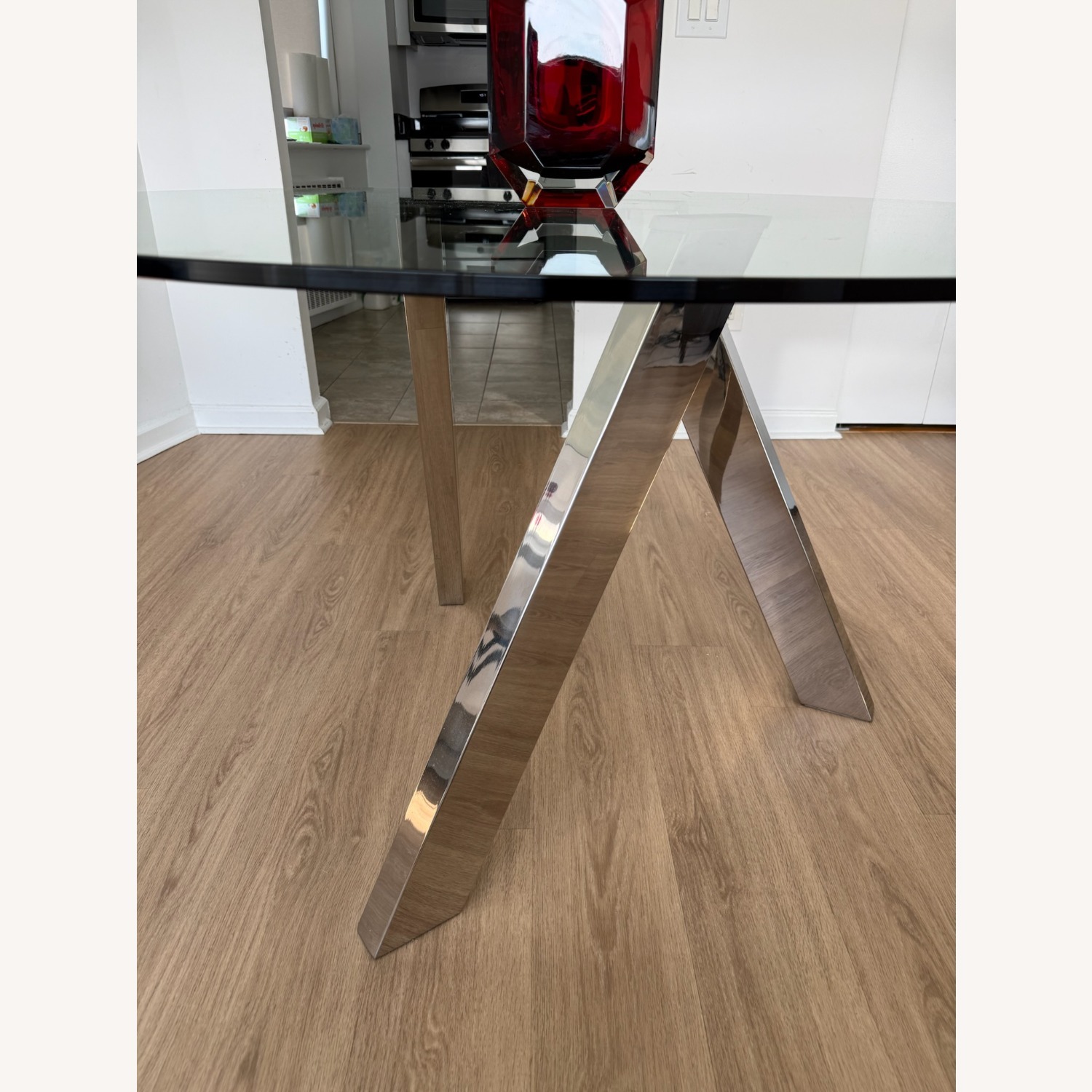 Modani Transparent Glass Dining Table - image-1