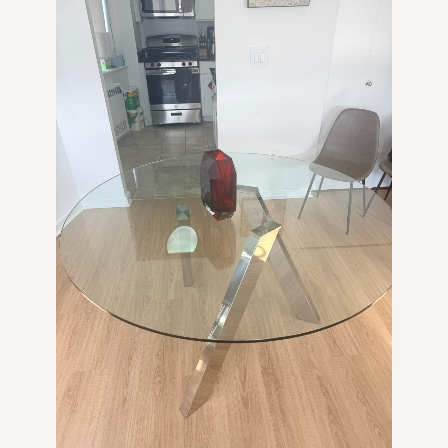 Modani Transparent Glass Dining Table - image-2
