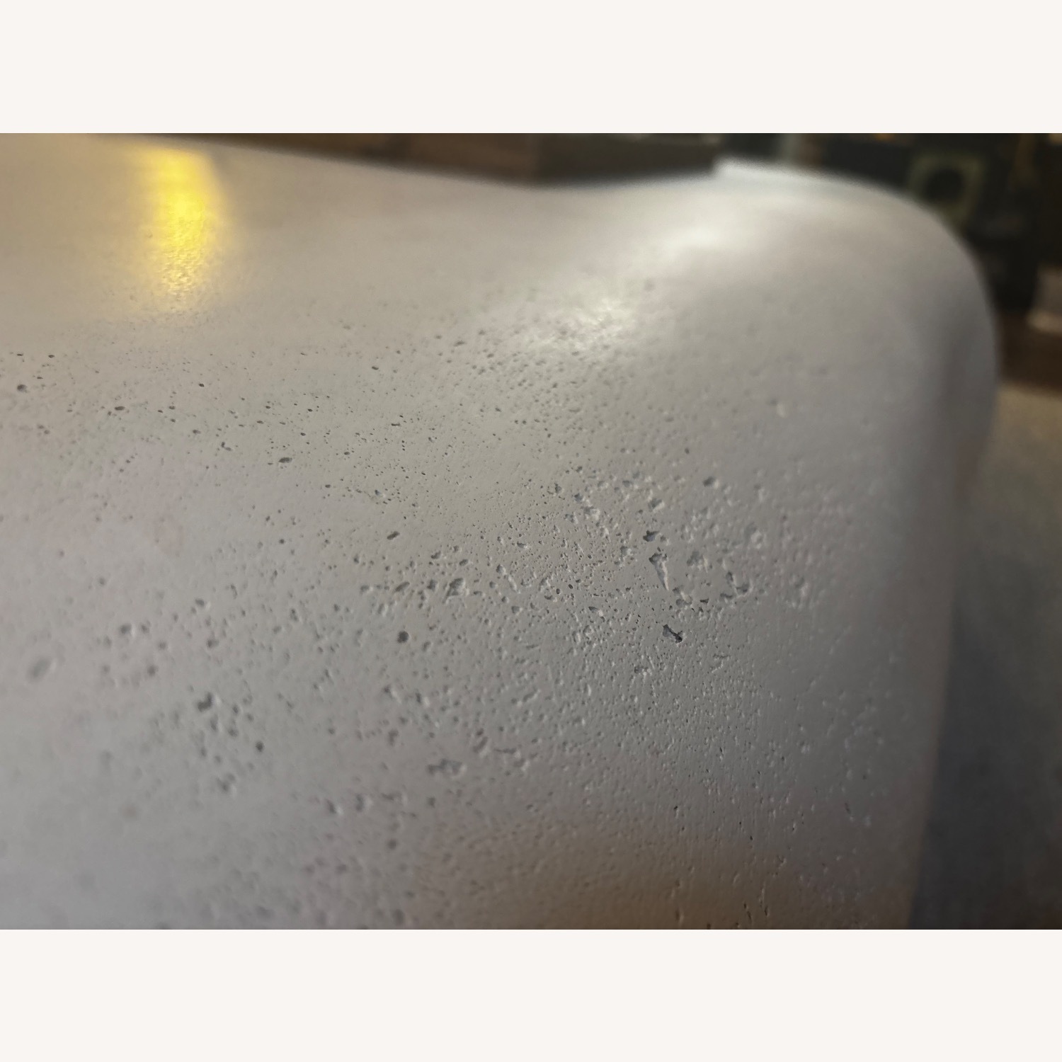 CB2 Pebble White Concrete 59" Coffee Table by Leanne Ford - image-5