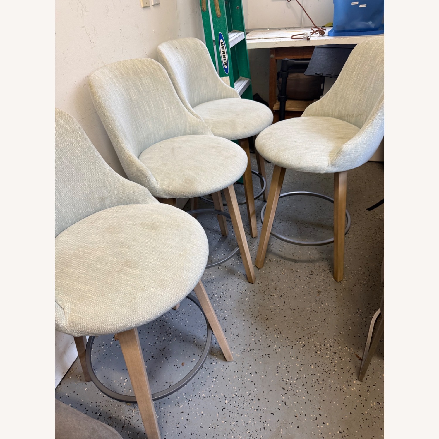 4 Custom Swivel Counter Stools  - image-1