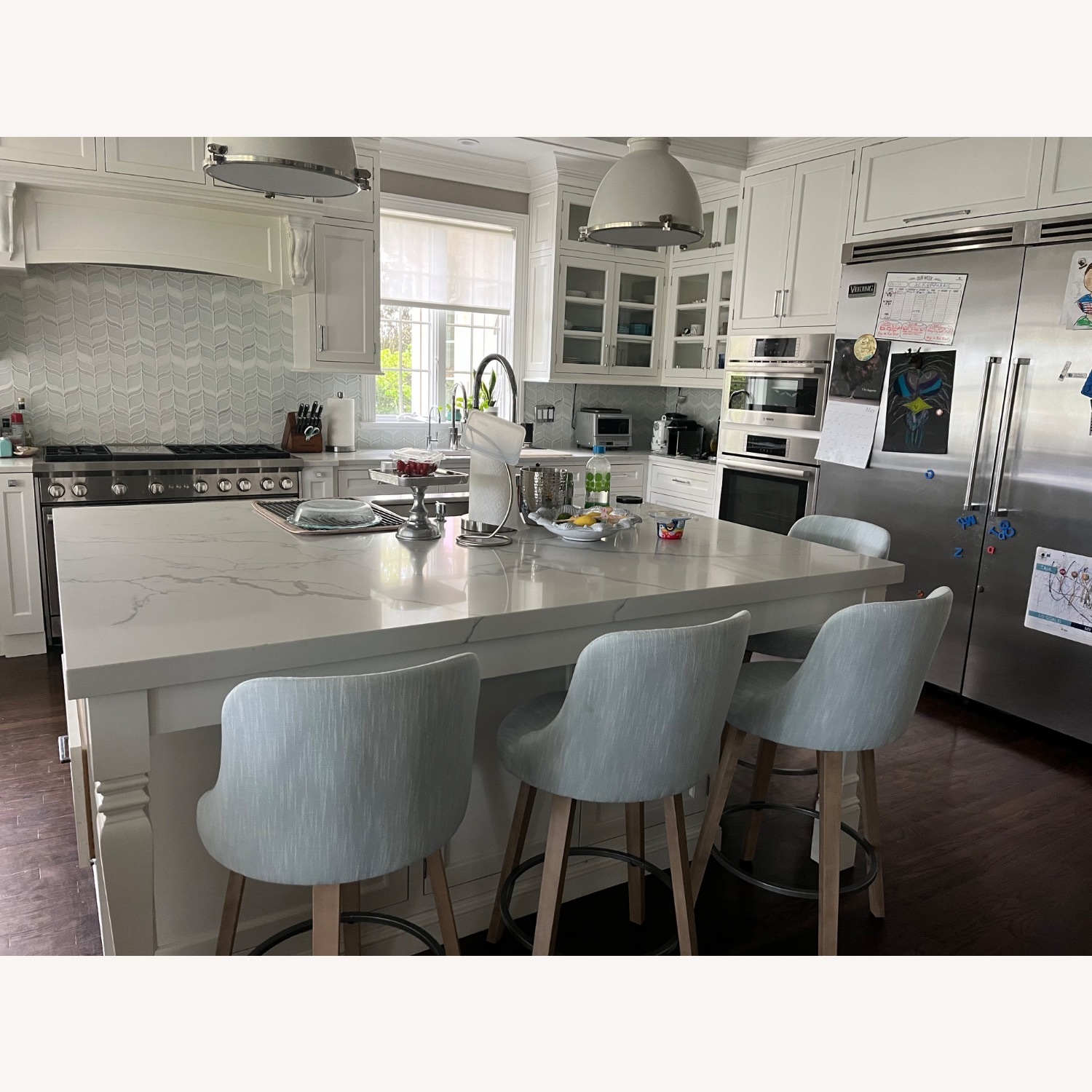 4 Custom Swivel Counter Stools  - image-3