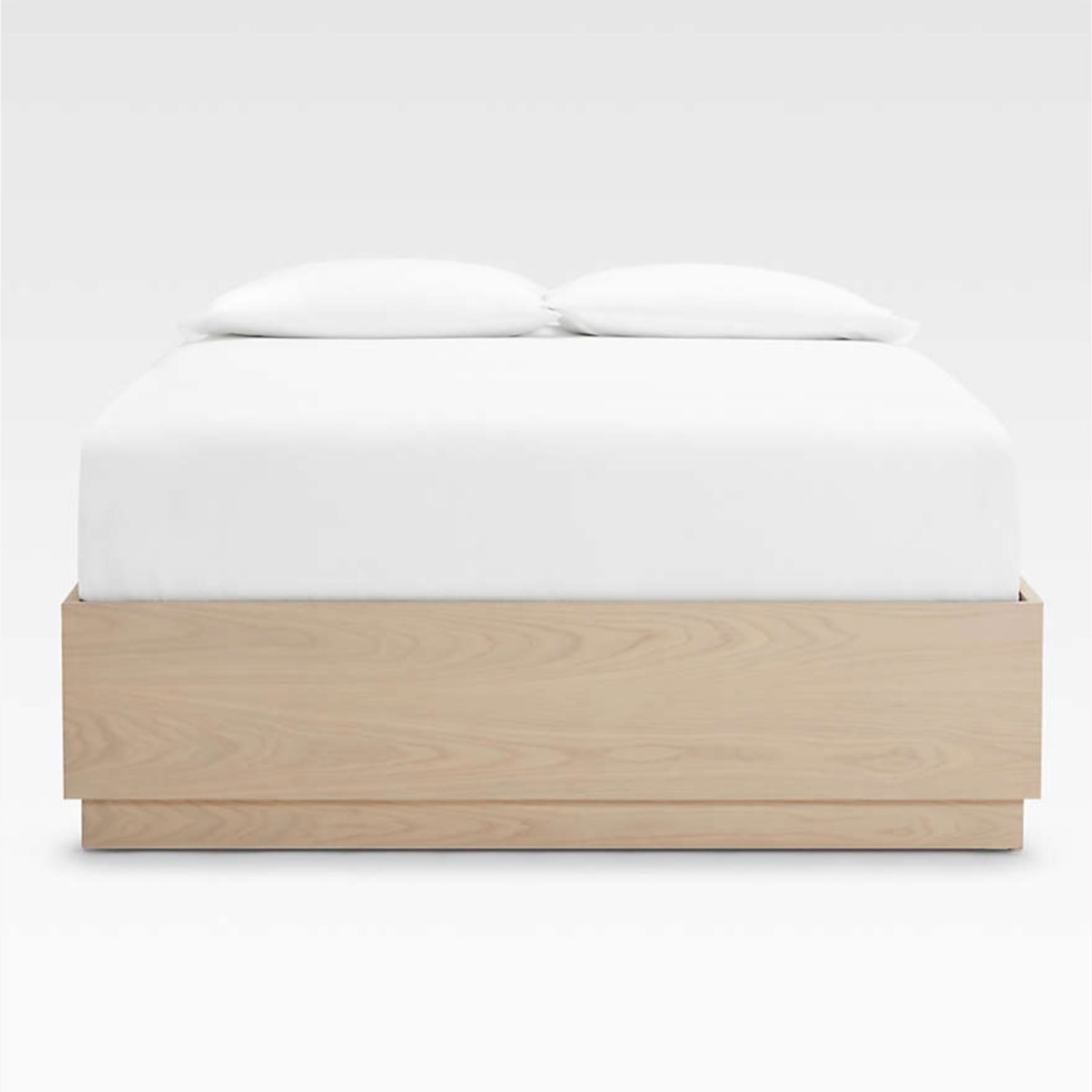 Crate & Barrel Batten Oak Storage Bed  - image-5