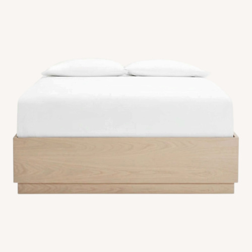 Used Crate & Barrel Batten Oak Storage Bed  for sale on AptDeco