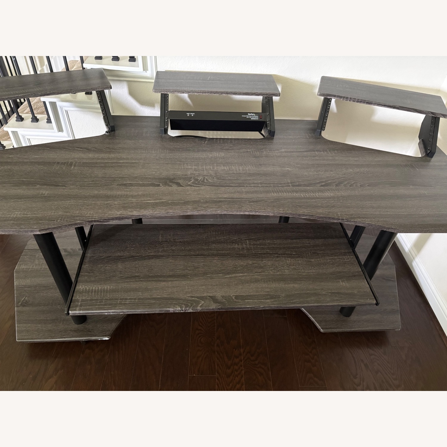 Black Oak 4-Shelf Music Recording Studio Desk - image-7